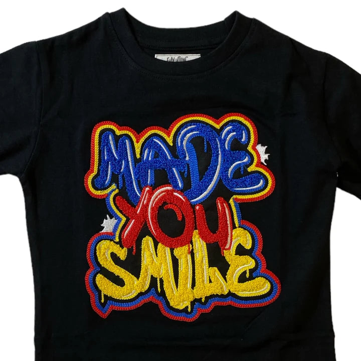 Evolution Kids 'Made You Smile' T-Shirt (Black) EV-180509 - FRESH N FITTED