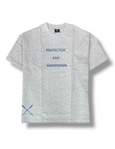 Protector and Maintainer 'Not Perfect' T-Shirt (Grey/Blue) - FRESH N FITTED