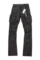 Kilogram 'Kilogram x Epic' Multi Pocket Stacked Cargo Pants (Black) KG14041 - FRESH N FITTED