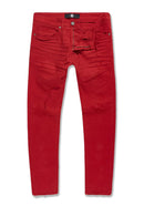 Jordan Craig Collins Denim W/ Shreds (Red) JC990R - FRESH N FITTED