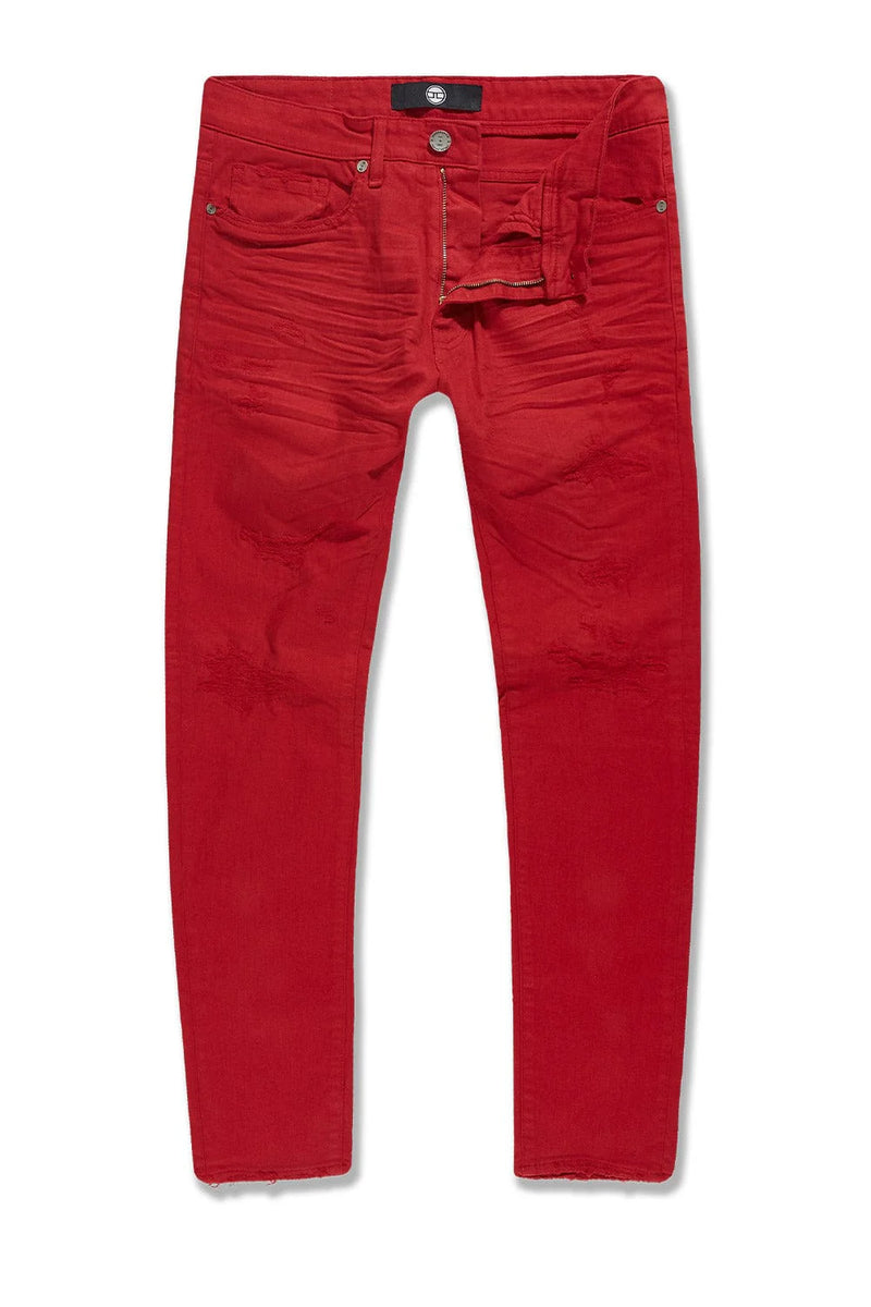 Jordan Craig Collins Denim W/ Shreds (Red) JC990R - FRESH N FITTED