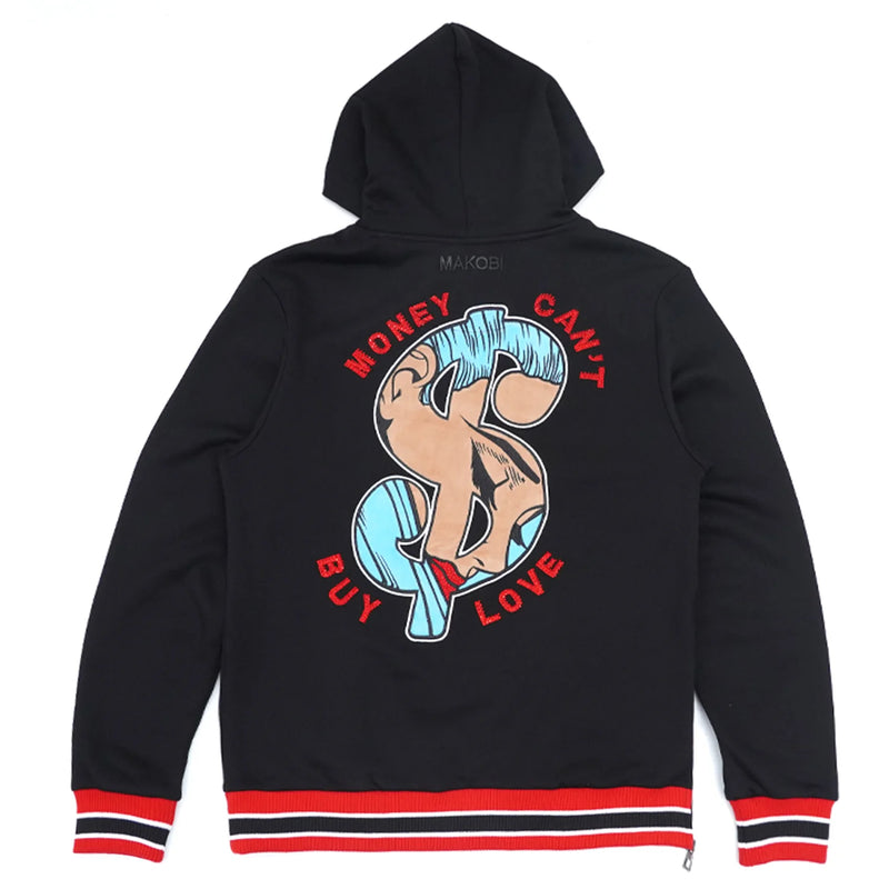 Makobi 'Fake Love' Hoodie (Black) M4760 - FRESH N FITTED