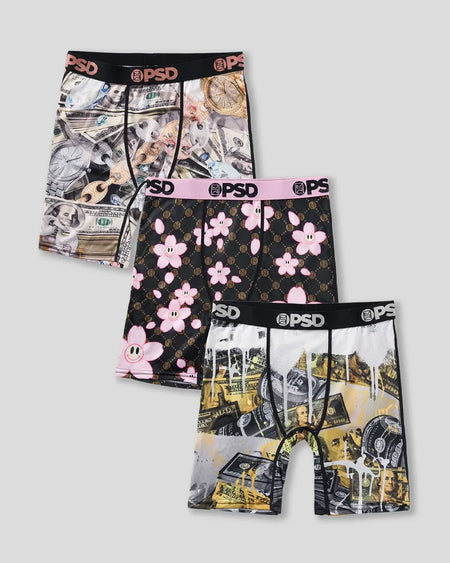 PSD YOUTH 'Money Rich 3PK' Boxers