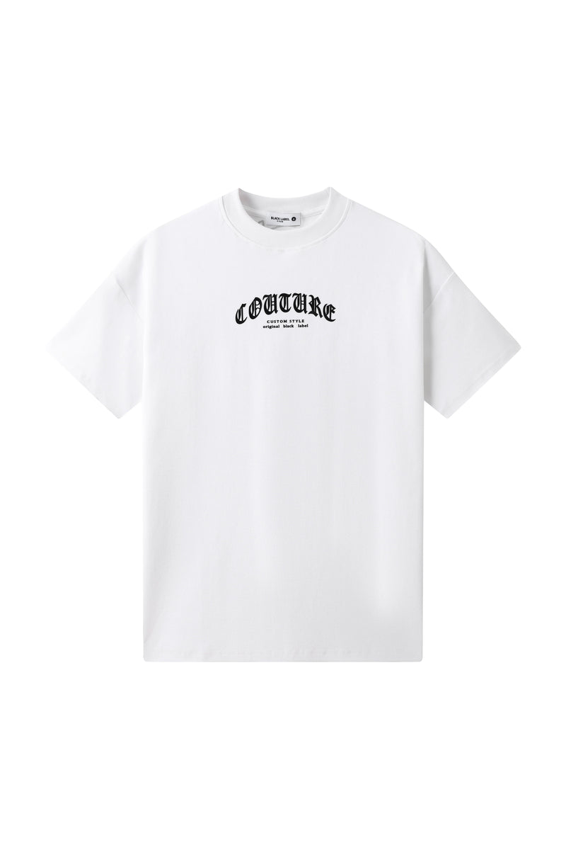 Black Label 'Couture' T-Shirt (White) 999-10 - FRESH N FITTED
