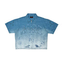 Rare Peace 'Rare Self Patch' Rhinestone Cropped Collar Zip-up (MD. Tint) RJ6064 - FRESH N FITTED