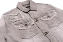 Makobi Kids 'Bergamo' Denim Jacket B1026 (Grey) - Fresh N Fitted Inc 2