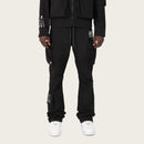 Smoke Rise 'Utility' Stacked Windbreaker Pants (Black) WP26S483
