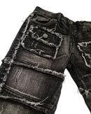 FWRD Kids 'Cargo' Stacked Denim (Washed Black) FW-33958k - FRESH N FITTED