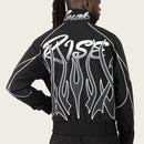 Smoke Rise 'Racing Gear Shift' Windbreaker Jacket (Black) WW26S486