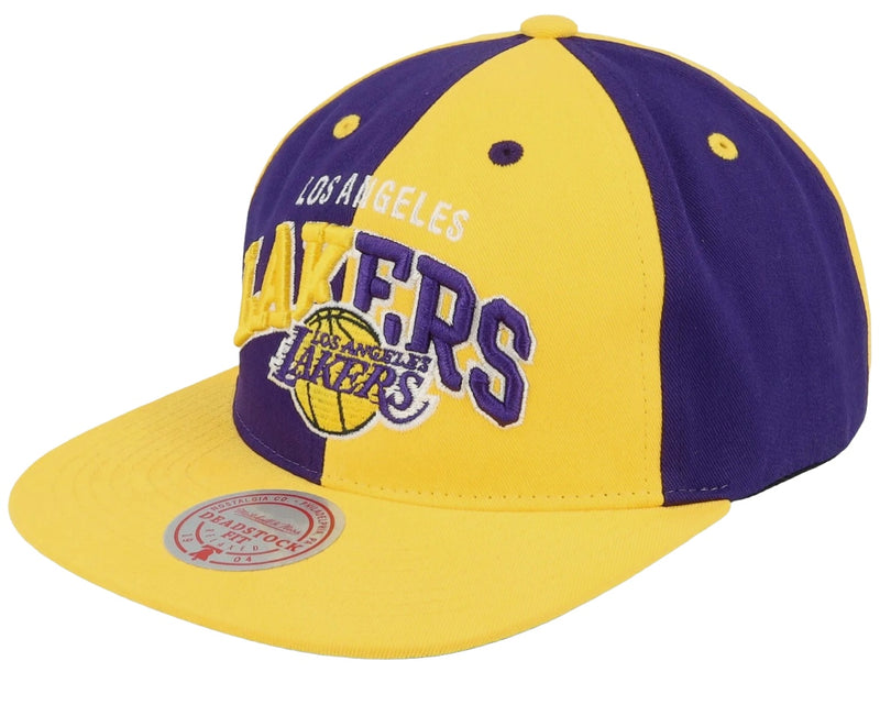 Mitchell & Ness 'Los Angeles Lakers' NBA PinWheel Of Fortune Snap Back (Yellow/Purple) LD21252 - FRESH N FITTED-2 INC