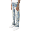 Smoke Rise 'Fray Patch' Denim (Rhodes Blue) JP25248 - FRESH N FITTED
