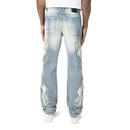Smoke Rise 'Fray Patch' Denim (Rhodes Blue) JP25248 - FRESH N FITTED