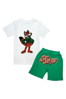 Rawyalty Kids 'Fox' Set (White/Green) - FRESH N FITTED