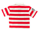 Majestik 'Athletic Team' Rhinestone Rugby Patched Polo Shirt (Red) SH26106