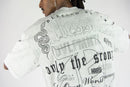 Rebel Denim 'Fearlessness' Cropped T-shirt (Grey) 752-145 - FRESH N FITTED
