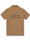 Jordan Craig Kids ‘Oakland Mechanic’ Short Sleeve Button Up Shirt (Mocha) 2061K - FRESH N FITTED