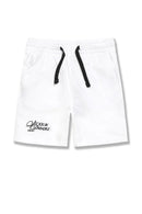 Jordan Craig Kids 'Oakland Mechanic' Shorts (White) 2061SK - FRESH N FITTED