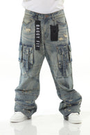 Stylo Blue Buckled Baggy VTR 3 BKL (Blue) - FRESH N FITTED