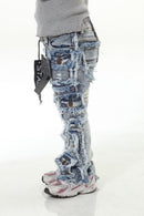 Stylo Kids Stacked Flare Denim (Lt. Blue) 7PKT-003 - FRESH N FITTED