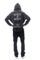 DARKAGES 'Loyalty' Zip Up Hoodie (Dk.Grey) DA7014-DGY - FRESH N FITTED