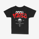 R3TRO WORLD Kids 'Good Vides' Tee (Black) - FRESH N FITTED