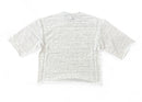 Highly Undrtd 'Highly Vision' 3/4 Sleeve Rhinestone Cropped T-Shirt (Grey) HF5500 - FRESH N FITTED