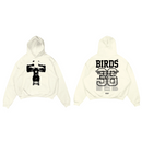 Birds 'Crossface' Cream Ultra-Premium Oversized Hoodie - FRESH N FITTED