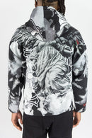 Rebel Minds 'Cross Angel' Rhinestone Tapestry Hoodie (Black) 152-338