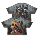 Rare Peace 'Save Our Souls' Oversized Rhinestone Cropped T-shirt (Olive) RT5063 - FRESH N FITTED