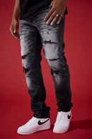 Jordan Craig Collins ‘Rip And Repair’ Denim (Black Shadow) JC5220R - FRESH N FITTED