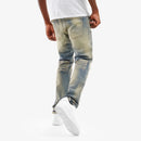 Copper Rivet 'Destroy Effect' Cross Hatch Denim (DTB) 533016 - FRESH N FITTED