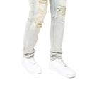 Smoke Rise Vintage Washed Denim (Henry Blue) JP23733 - FRESH N FITTED