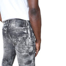 Smoke Rise Denim Stacked Pants (Titan Grey) JP25609 - FRESH N FITTED
