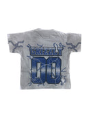 FWRD Kids 'Grizzly' Rhinestone Jersey T-Shirt (Grey/Royal) FW-180826LK/K - FRESH N FITTED