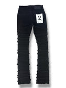 FWRD Kids 'Distressed Frayed' Stacked Denim  back view