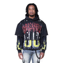 Smoke Rise 'Unbreakable' Cropped Hoodie (Graphite) FO25617 - FRESH N FITTED