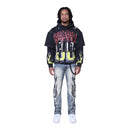 Smoke Rise 'Unbreakable' Cropped Hoodie (Graphite) FO25617 - FRESH N FITTED