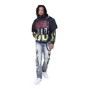 Smoke Rise 'Unbreakable' Cropped Hoodie (Graphite) FO25617 - FRESH N FITTED