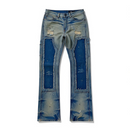 C’est La Vie "205" Stacked Flare Denim (Vintage Blue) 169974 - FRESH N FITTED