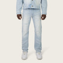 Smoke Rise 'Heavy Whisker Affect' Denim (Kori Blue) JP25508 - FRESH N FITTED