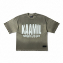 KML 'BLURRED' Boxy Vintage Wash T-Shirt (Olive) - FRESH N FITTED