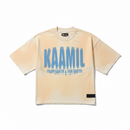 KML 'BLURRED' Boxy Vintage Wash T-Shirt (Sand) - FRESH N FITTED