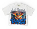 BKYS 'Saints' Cropped Rhinestone T-Shirt (White) T1448 - FRESH N FITTED