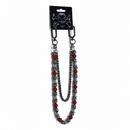 Kind Red 'Rhinestone' Pocket Chain (Red) 0917-11 - FRESH N FITTED
