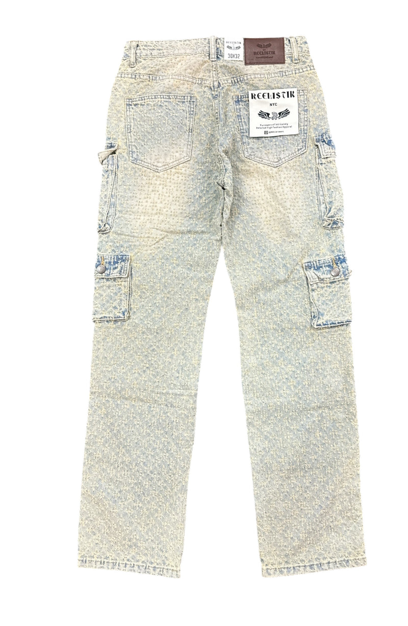 Reelistik 'Multi Pocket' Premium Denim (Tan Blue) RST-603-1 - FRESH N FITTED