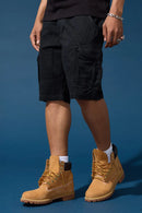 Jordan Craig Xavier Cargo Shorts (Black) 4462 - FRESH N FITTED