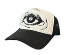 7M 'ORB' Trucker Hat (White/Black) - FRESH N FITTED