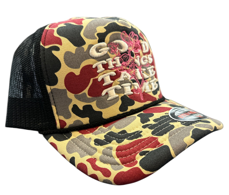 Muka 'Good Thing' Trucker Hat (Duck Camo) T5443 - FRESH N FITTED