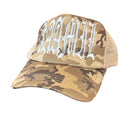 KML ‘DAMAGED GOODS' Trucker Hat (Sand Camo) - FRESH N FITTED