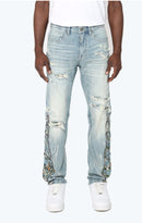 Smoke Rise 'Flame Tapestry' Denim (Hera Blue) JP25114 - FRESH N FITTED